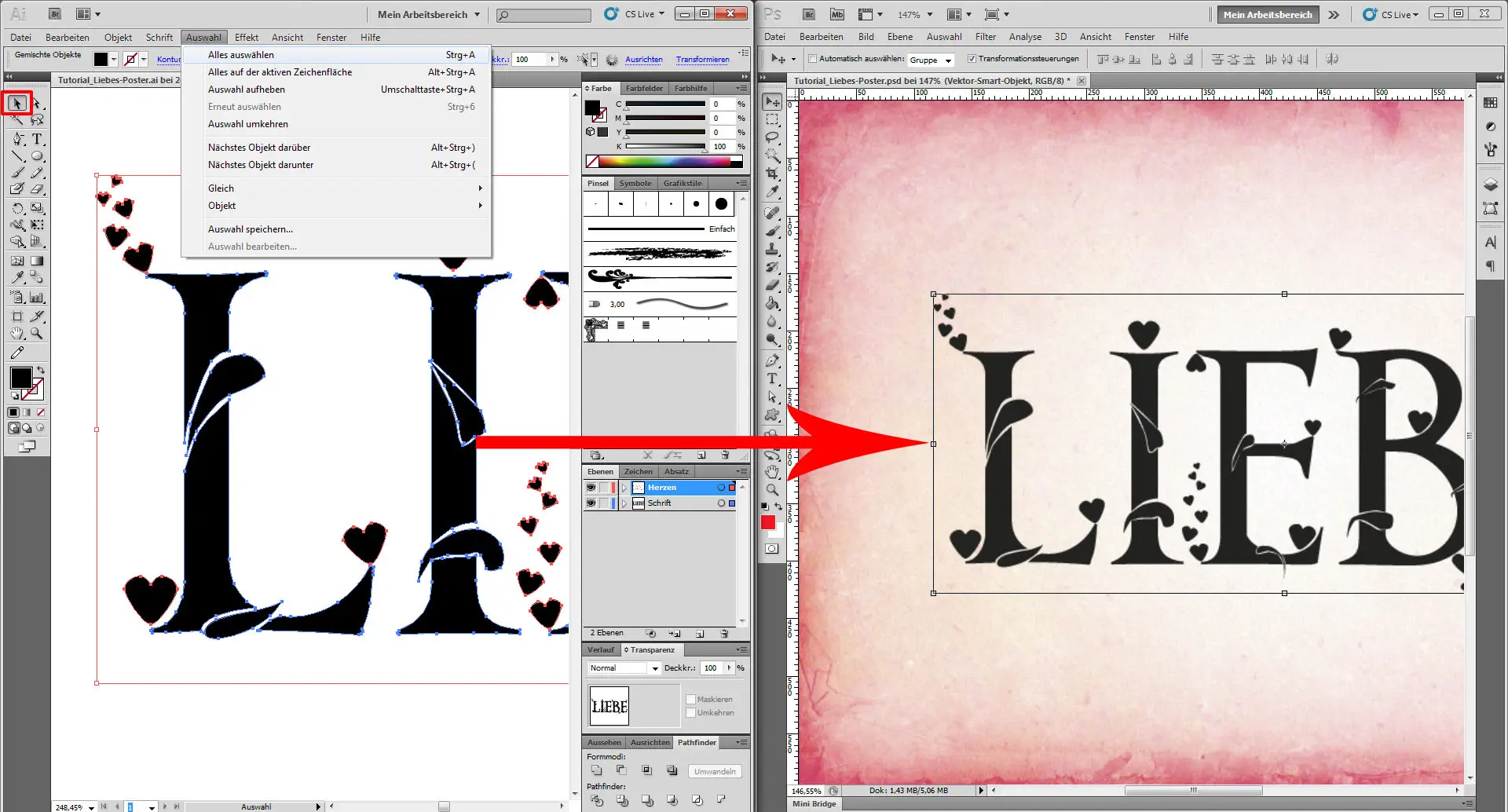 Liebes Poster tutorial 14