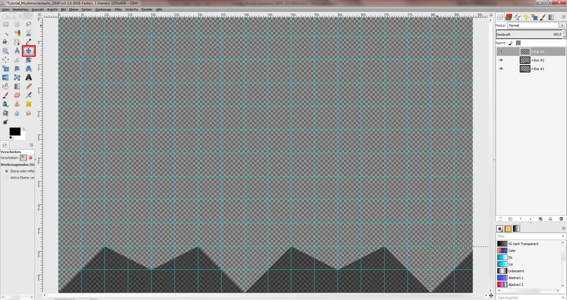 GIMP Tutorial für Visitenkarte Step 4 GIMP Tutorial für Visitenkarte Step 4