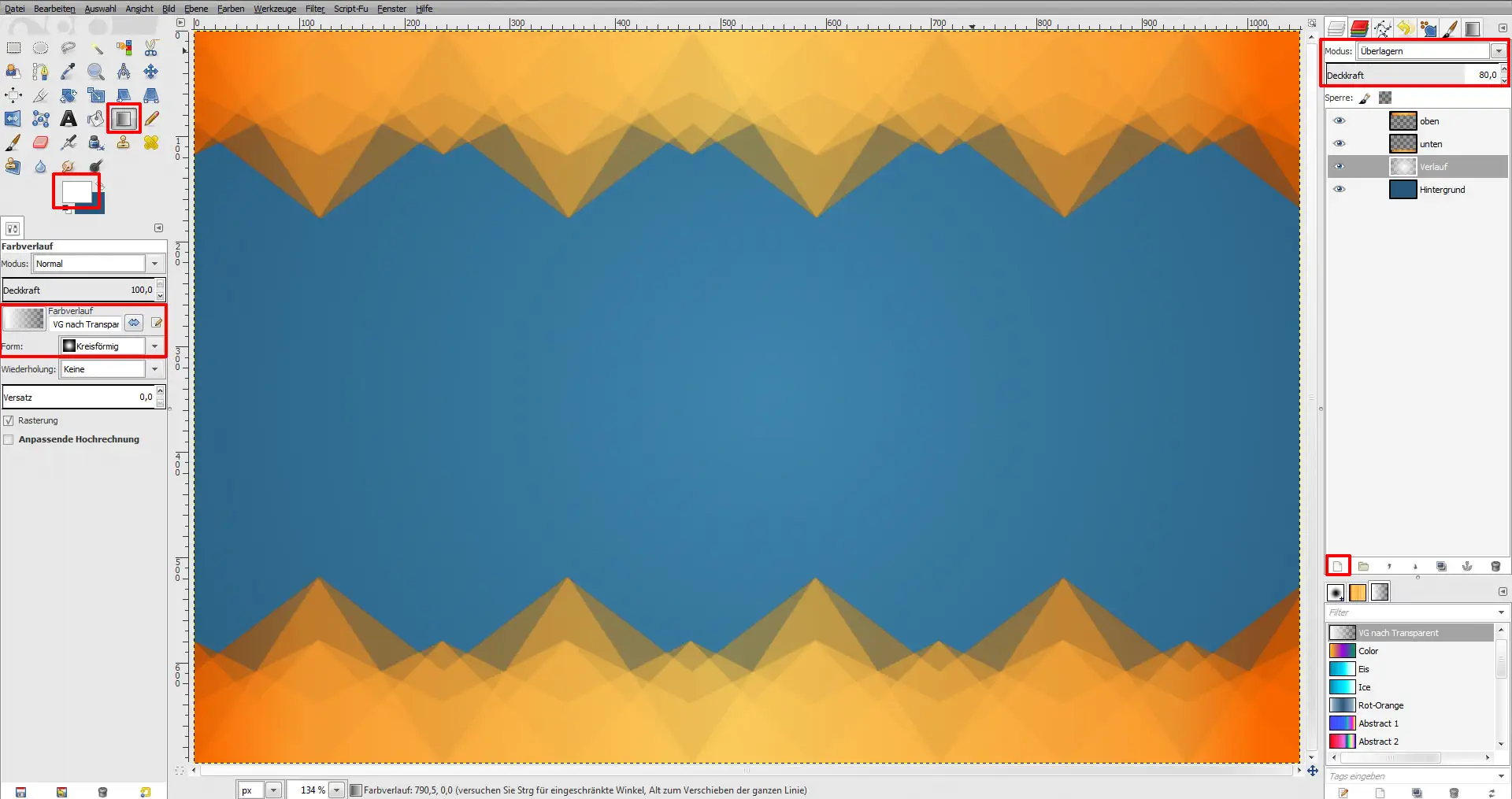 GIMP Tutorial für Visitenkarte Step 12 GIMP Tutorial für Visitenkarte Step 12