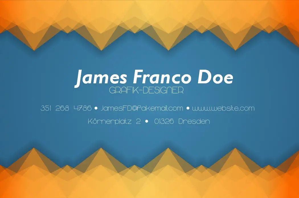 Freitagstutorial: Muster-Visitenkarte in GIMP