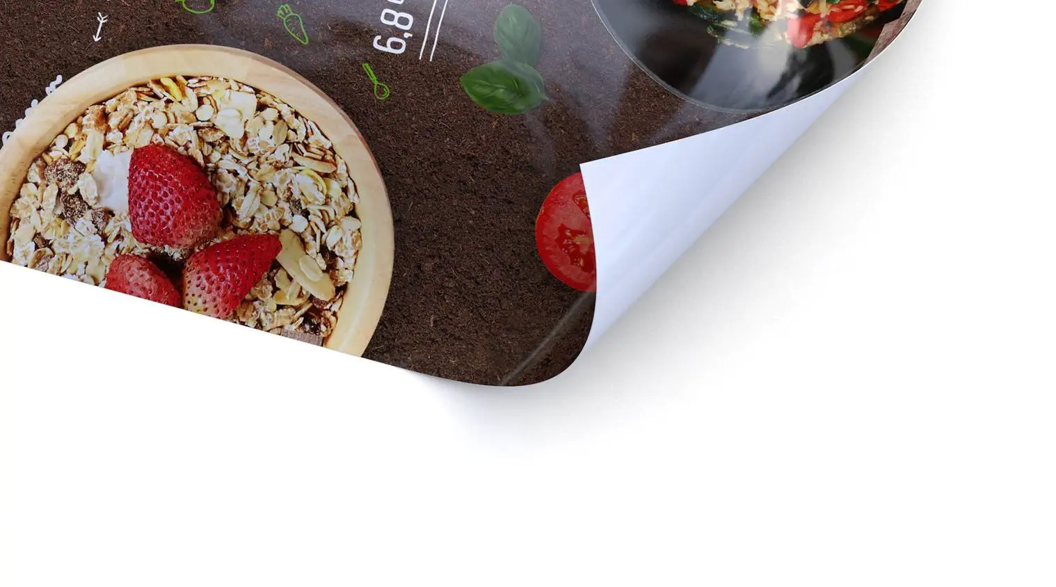 Einseitige Visitenkarten mit UV-Lack