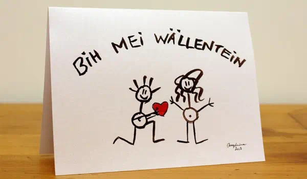 Romantische Ideen für eine Karte zum Valentinstag