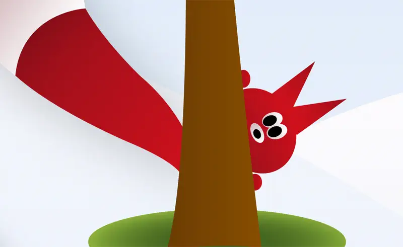 Vektorgrafik stark vergrößert